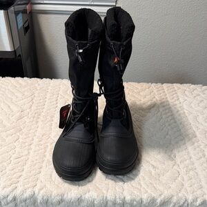Helly Hansen Black Snow Boots with Red Details
